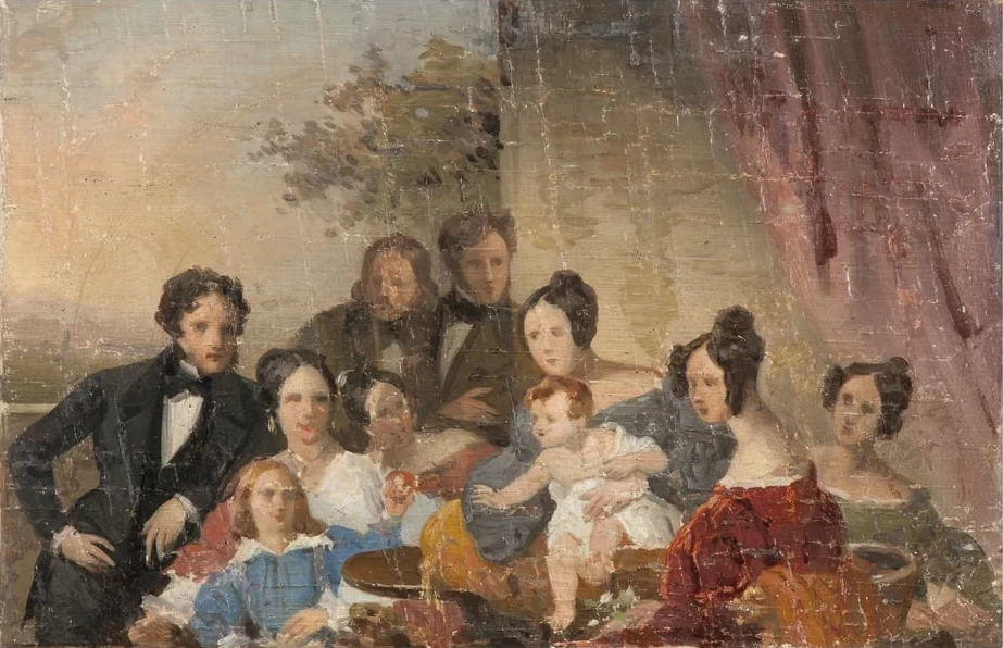 Ritratto della famiglia Senigaglia - bozzetto
